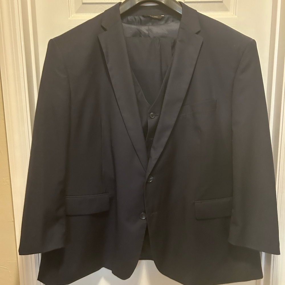 Joseph Abboud Three Piece Navy Suit